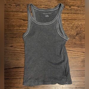 Gray Crop Tank American Eagle Size Small
